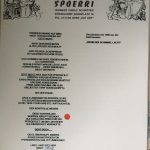 Menü des Restaurants Spoerri